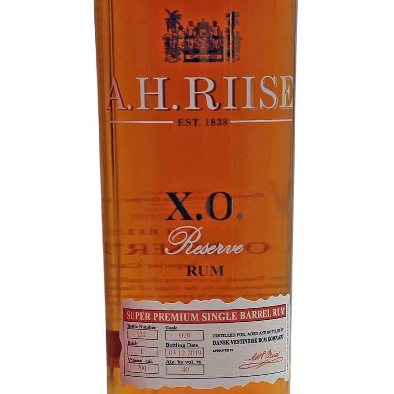 A.H. Riise X.O. Reserve 0,7 L 40% vol A.H. Riise X.O. Reserve 0,7 L 40% vol