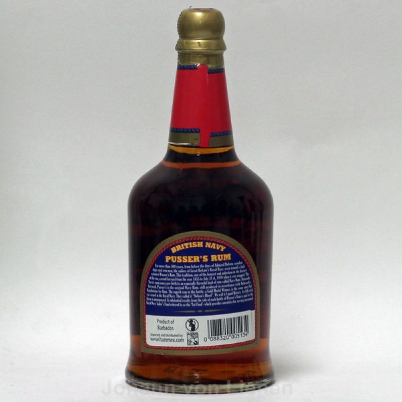 Pussers British Navy Rum Overproof 75%vol 0,7 Ltr. Pussers British Navy Rum Overproof 75%vol 0,7 Ltr.