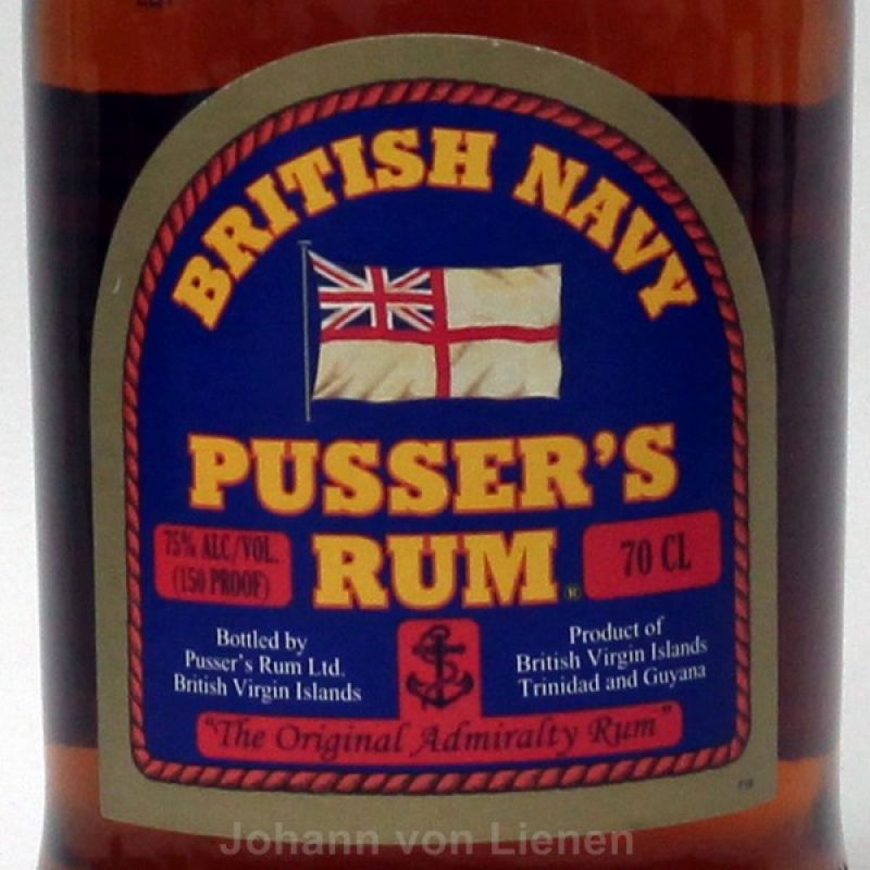 Pussers British Navy Rum Overproof 75%vol 0,7 Ltr. Pussers British Navy Rum Overproof 75%vol 0,7 Ltr.