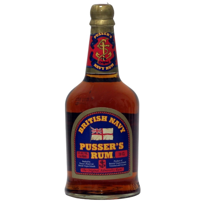 Pussers British Navy Rum Overproof 75%vol 0,7 Ltr. Pussers British Navy Rum Overproof 75%vol 0,7 Ltr.