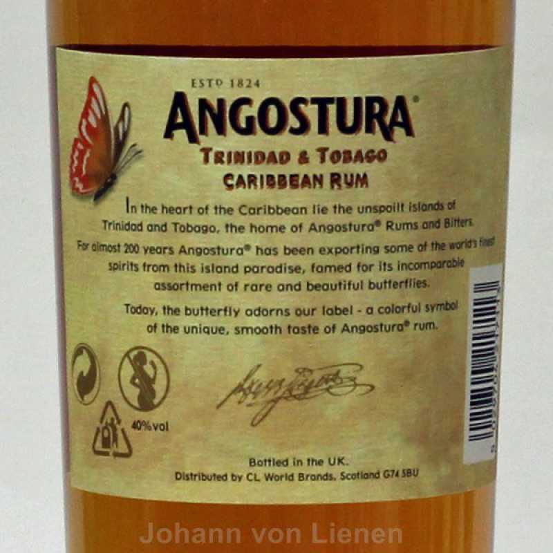 Angostura Gold 5 Jahre Rum 0,7 L 40%vol Angostura Gold 5 Jahre Rum 0,7 L 40%vol
