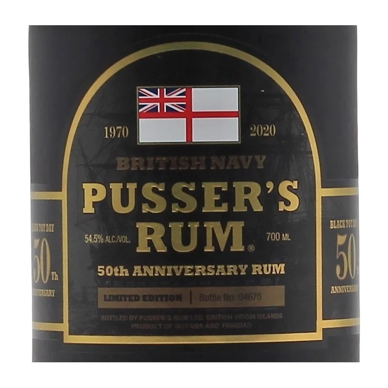 Pusser's Rum 50th Anniversary 0,7 L 54,5% vol