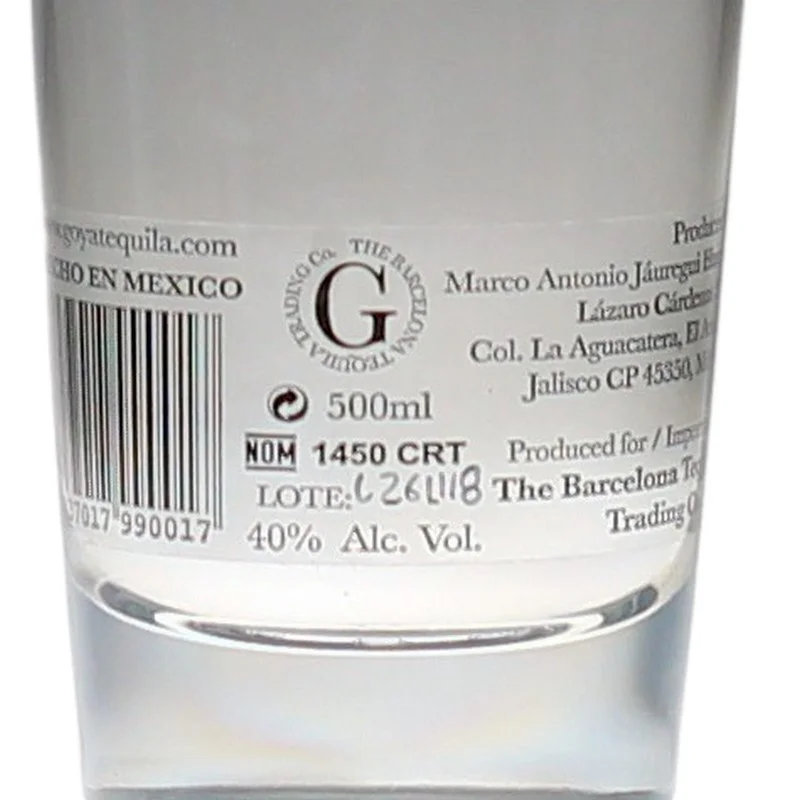 Goya Tequila Single Estate Blanco 0,5 L 40 % vol Goya Tequila Single Estate Blanco 0,5 L 40 % vol