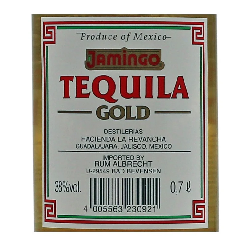 Jamingo Gold Tequila 0,7 L 38% vol