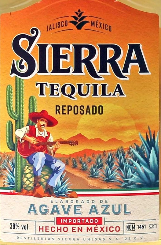 Sierra Tequila Reposado Gold 1 Liter 38% vol