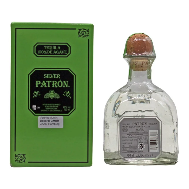 Patron Silver Tequila 0,7 L 40% vol Patron Silver Tequila 0,7 L 40% vol