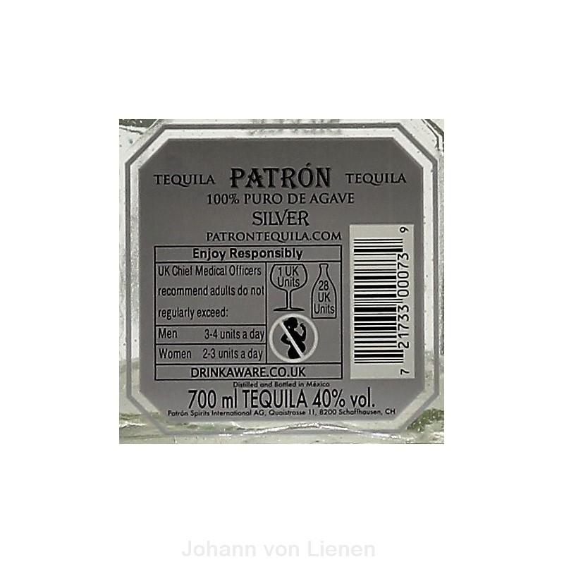 Patron Silver 0,7 L 40%vol Patron Silver 0,7 L 40%vol
