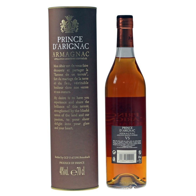 Prince d'Arignac VS Armagnac 0,7 L 40% vol Prince d'Arignac VS Armagnac 0,7 L 40% vol