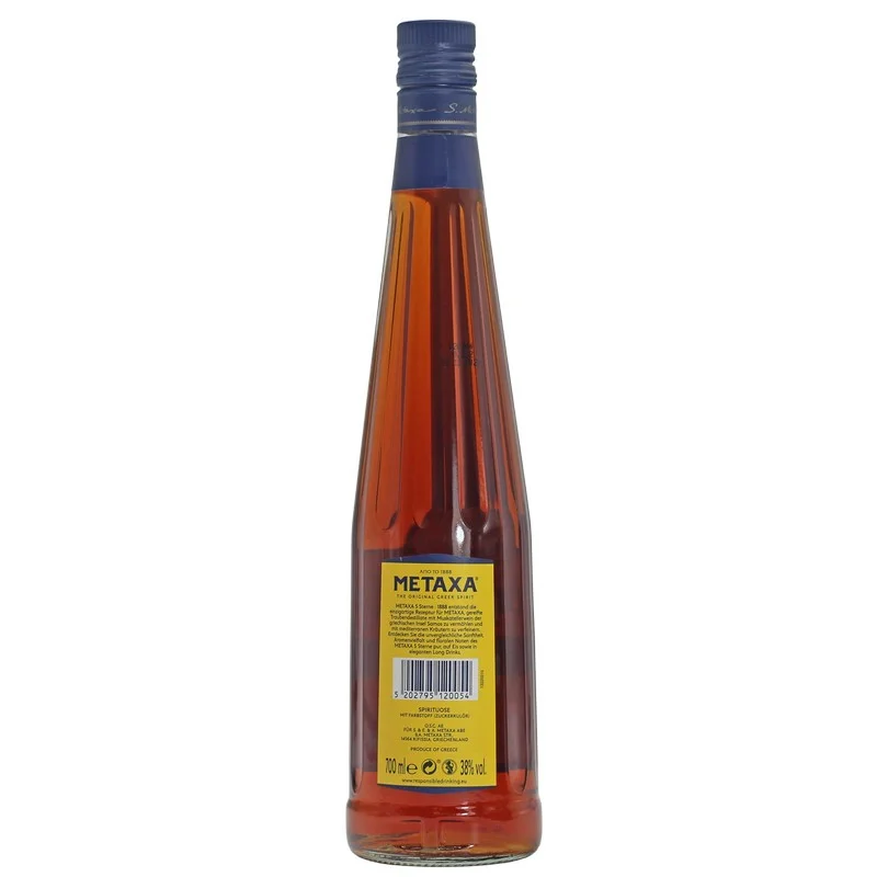 Metaxa 5 Sterne Weinbrand 0,7 L 38% vol Metaxa 5 Sterne Weinbrand 0,7 L 38% vol
