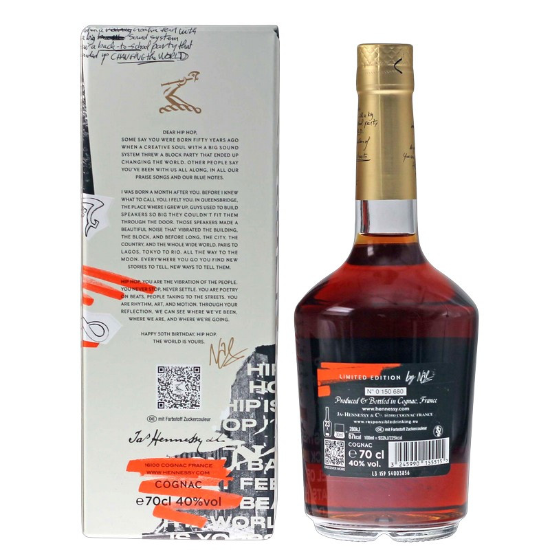 Hennessy VS Cognac Hip Hop 50 X NAS Limited Edition 0,7L 40% vol 