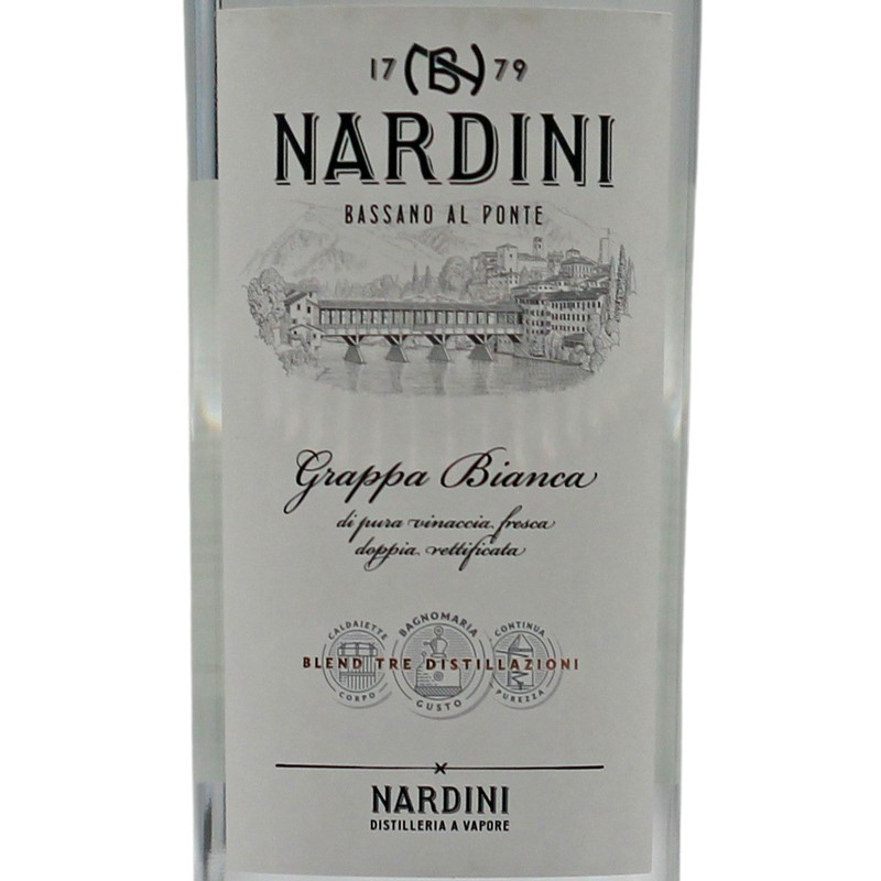 Nardini Grappa Bianca 1 L 50% vol Nardini Grappa Bianca 1 L 50% vol