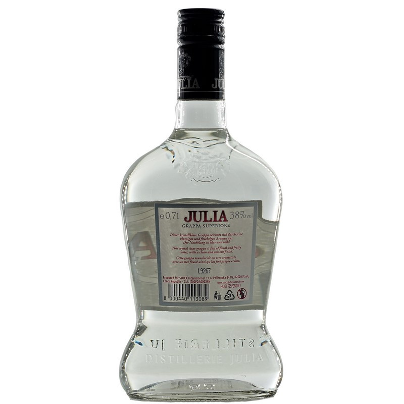 Grappa di Julia Superiore 0,7 L 38%vol Grappa di Julia Superiore 0,7 L 38%vol