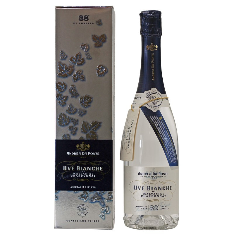Andrea da Ponte Grappa Uve Bianche 0,7 L 38% vol Andrea da Ponte Grappa Uve Bianche 0,7 L 38% vol