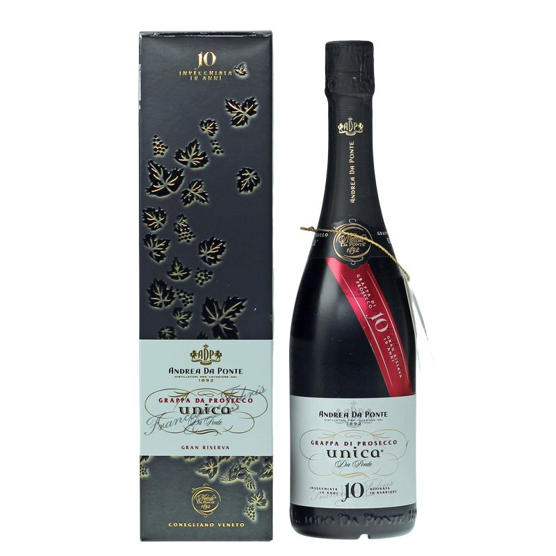 Andrea da Ponte Grappa di Prosecco Unica 0,7 L 40%vol Andrea da Ponte Grappa di Prosecco Unica 0,7 L 40%vol