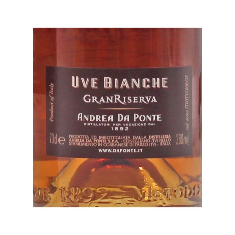 Andrea da Ponte Uve Bianche Gran Riserva 0,7 L 38% vol Andrea da Ponte Uve Bianche Gran Riserva 0,7 L 38% vol