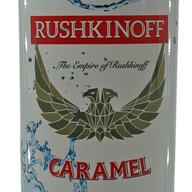 Rushkinoff Vodka Caramel Likör 1 L 18% vol Rushkinoff Vodka Caramel Likör 1 L 18% vol