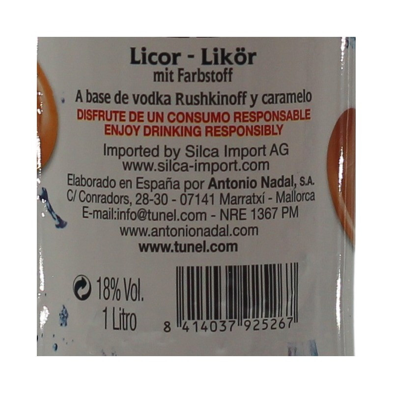 Rushkinoff Vodka Caramel Likör 1 L 18% vol Rushkinoff Vodka Caramel Likör 1 L 18% vol