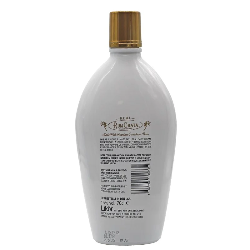 Rum Chata Likör 0,7 L 15% vol Rum Chata Likör 0,7 L 15% vol