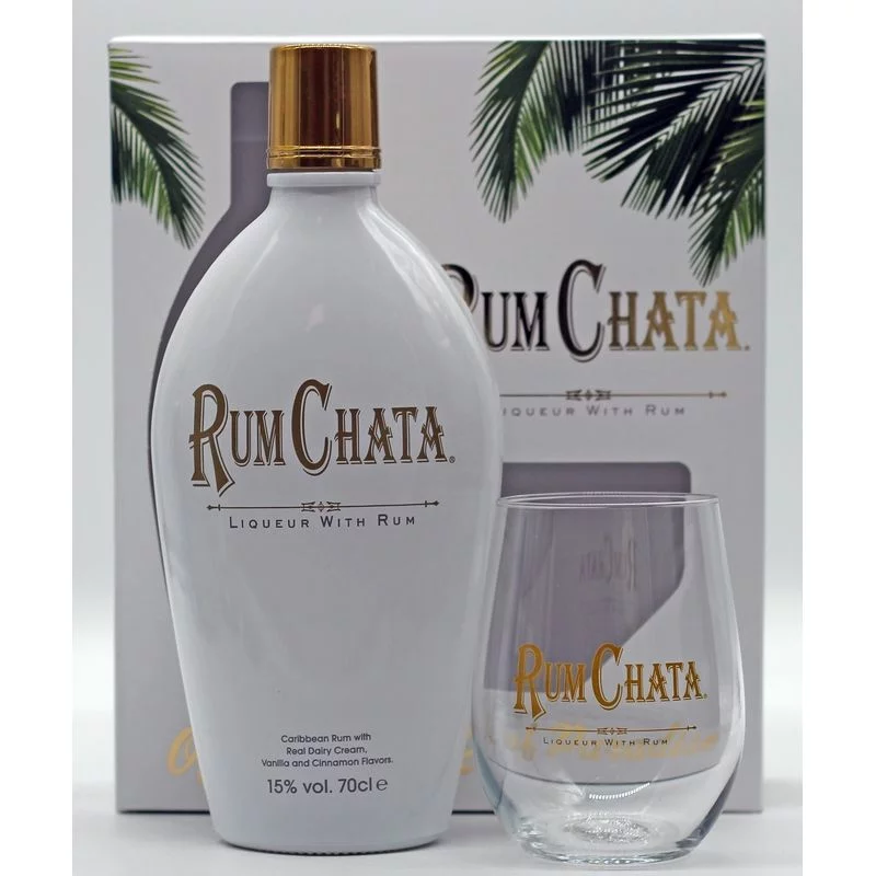 Rum Chata Likör Geschenkset mit Glas 0,7 L 15% vol