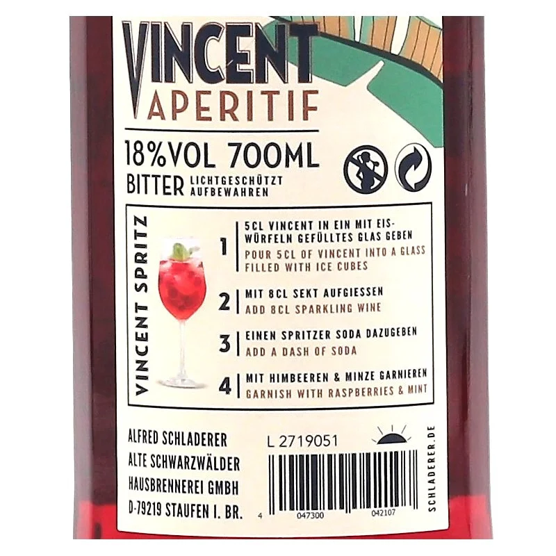 Vincent Aperitif 0,7 L 18% vol
