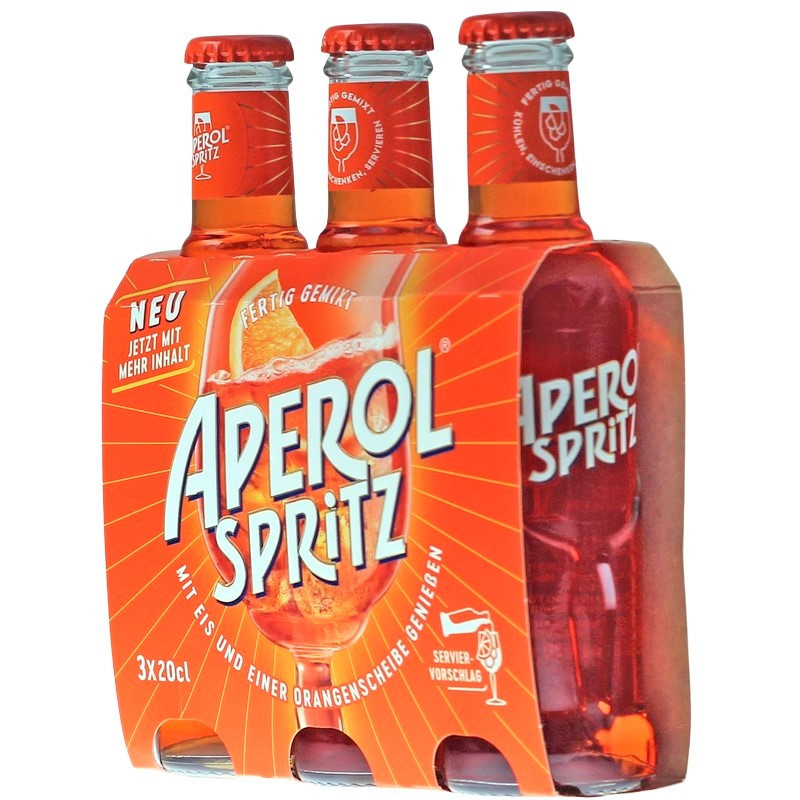 Aperol Spritz 3 x 0,2 L 10,5% vol Aperitif fertig gemixt