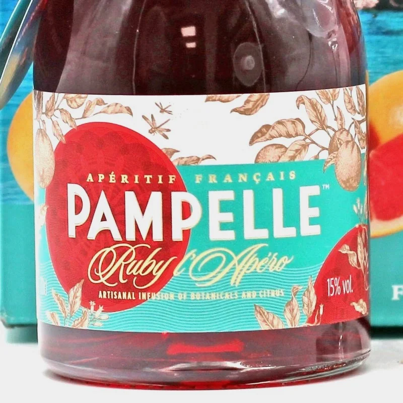 Pampelle Ruby l'apéro Geschenkset mit Glas 0,7 L 15% vol