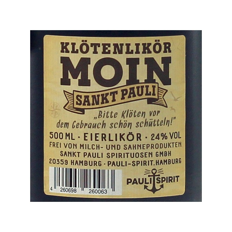 Moin Sankt Pauli Klötenlikör 0,5 L 24% vol