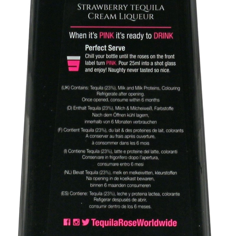 Tequila Rose Strawberry Cream Likör 0,7 L 15% vol Tequila Rose Strawberry Cream Likör 0,7 L 15% vol