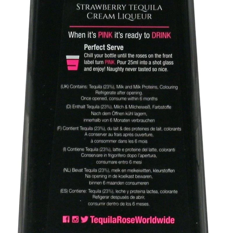Tequila Rose Strawberry Cream Likör 0,7 L 15% vol