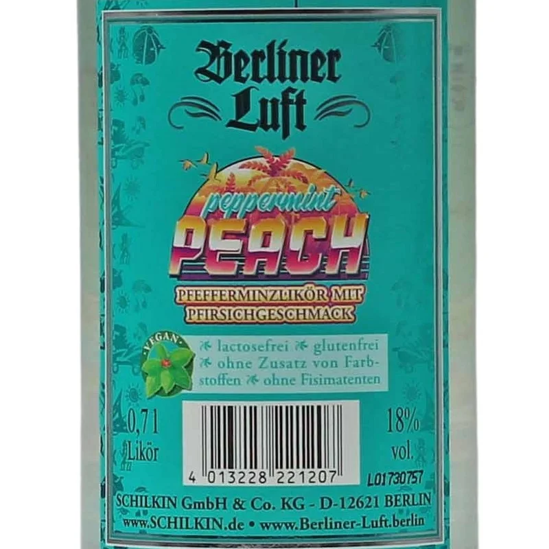 Berliner Luft Peppermint Peach 0,7 L 18% vol Berliner Luft Peppermint Peach 0,7 L 18% vol