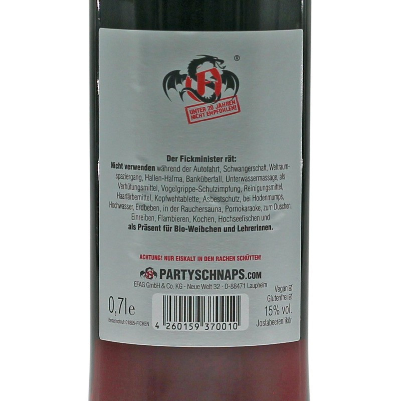 Ficken Partyschnaps 0,7 L 15% vol Ficken Partyschnaps 0,7 L 15% vol