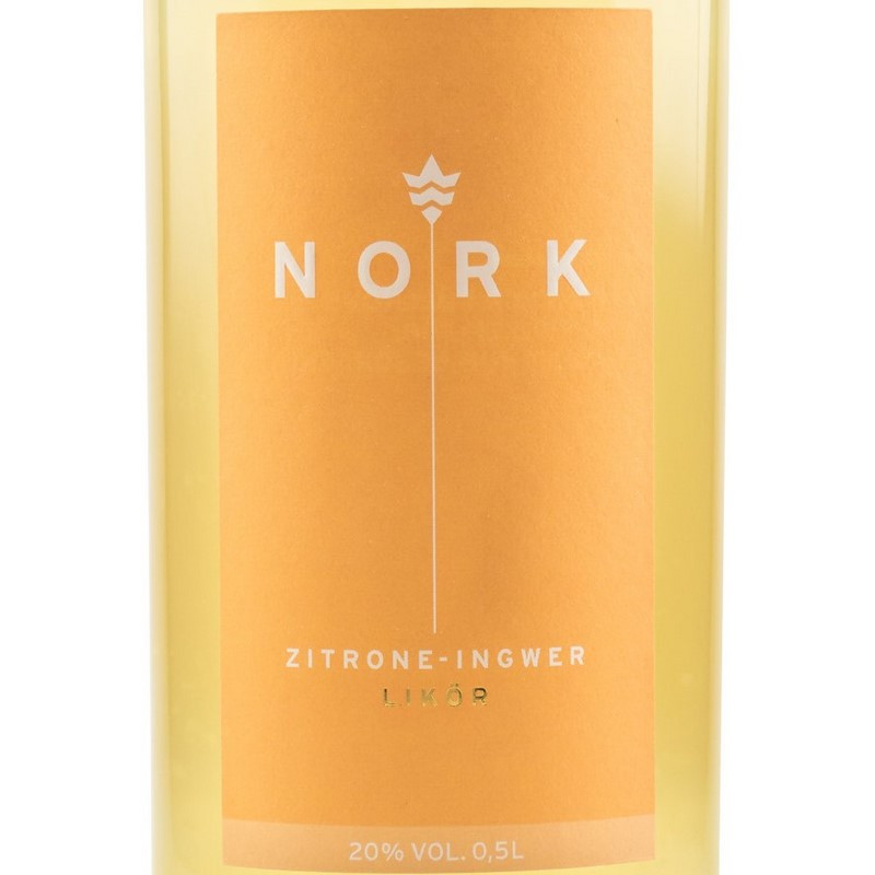 Nork Zitrone-Ingwer Likör 0,5 L 20% vol Nork Zitrone-Ingwer Likör 0,5 L 20% vol