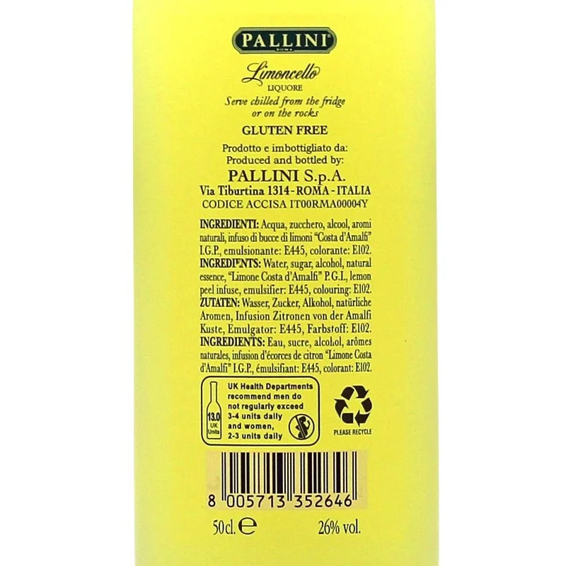 Pallini Limoncello 0,5 L 26% vol