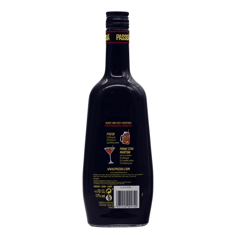 Passoa Likör mit Passionsfruchtsaft 0,7 L 17% vol Passoa Likör mit Passionsfruchtsaft 0,7 L 17% vol