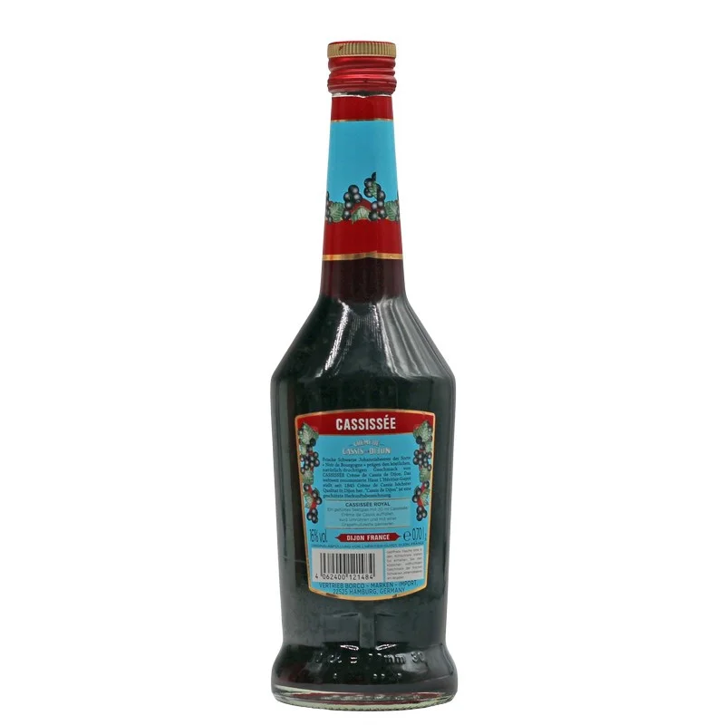 Cassissee Creme de Cassis de Dijon Likör 0,7 L 16 % vol Cassissee Creme de Cassis de Dijon Likör 0,7 L 16 % vol