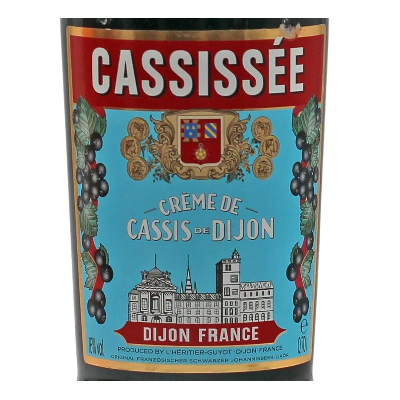 Cassissee Creme de Cassis de Dijon Likör 0,7 L 16 % vol Cassissee Creme de Cassis de Dijon Likör 0,7 L 16 % vol