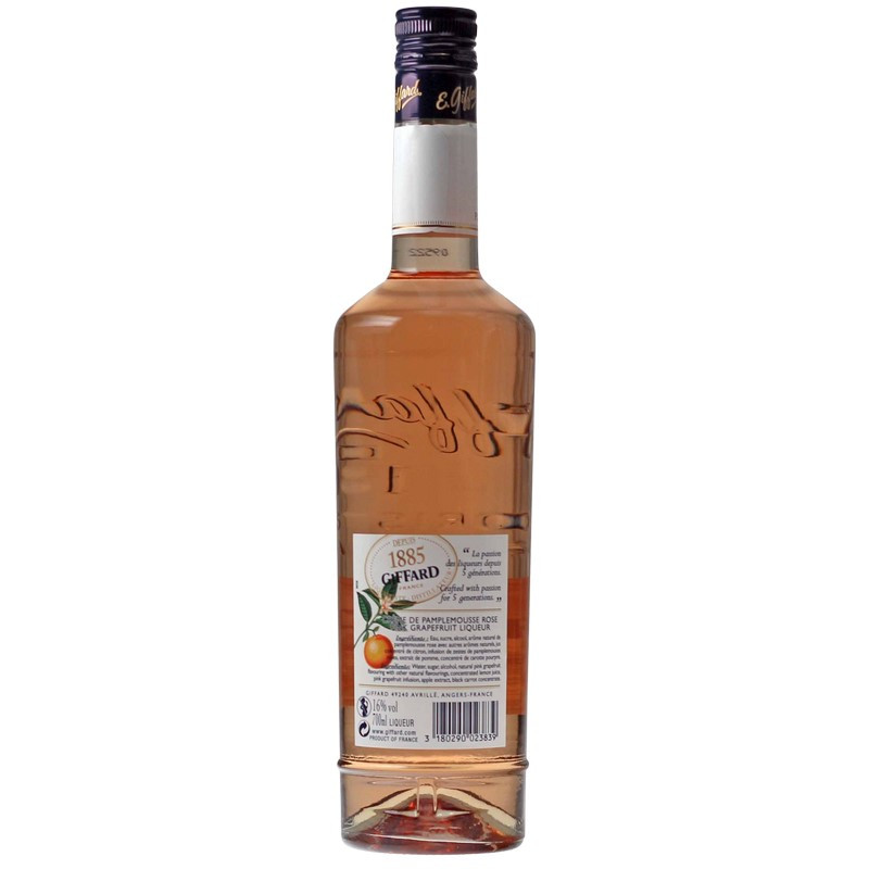 Giffard Creme de Pamplemousse Rose Pink Grapefruit 0,7 L 16% Giffard Creme de Pamplemousse Rose Pink Grapefruit 0,7 L 16%