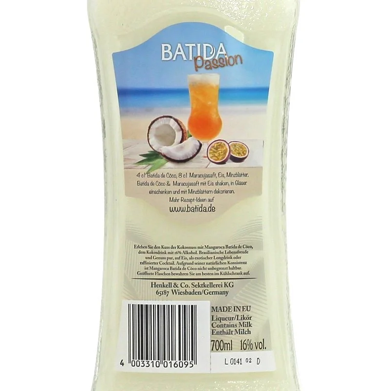Batida de Coco Mangaroca Likör 0,7 L 16% vol