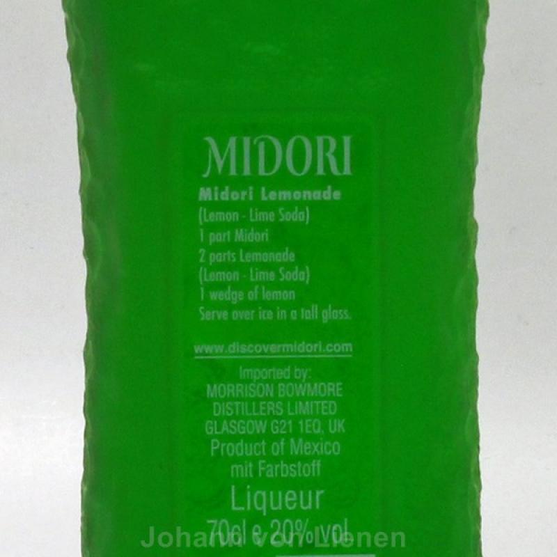 Midori Melon Liqueur 0,7 L 20%vol Midori Melon Liqueur 0,7 L 20%vol