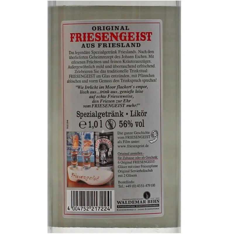 Friesengeist 1 L 56% vol Friesengeist 1 L 56% vol