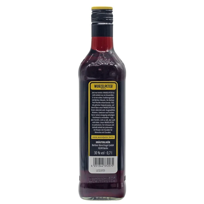 Wurzelpeter Kräuterlikör 0,7 L 30% vol Wurzelpeter Kräuterlikör 0,7 L 30% vol