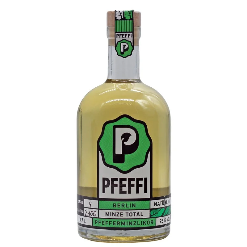 Pfeffi Berlin Pfefferminzlikör 0,7 L 26% vol Pfeffi Berlin Pfefferminzlikör 0,7 L 26% vol