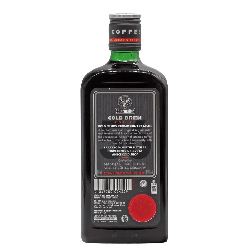 Jägermeister Cold Brew Coffee Likör 0,5 L 33% vol Jägermeister Cold Brew Coffee Likör 0,5 L 33% vol