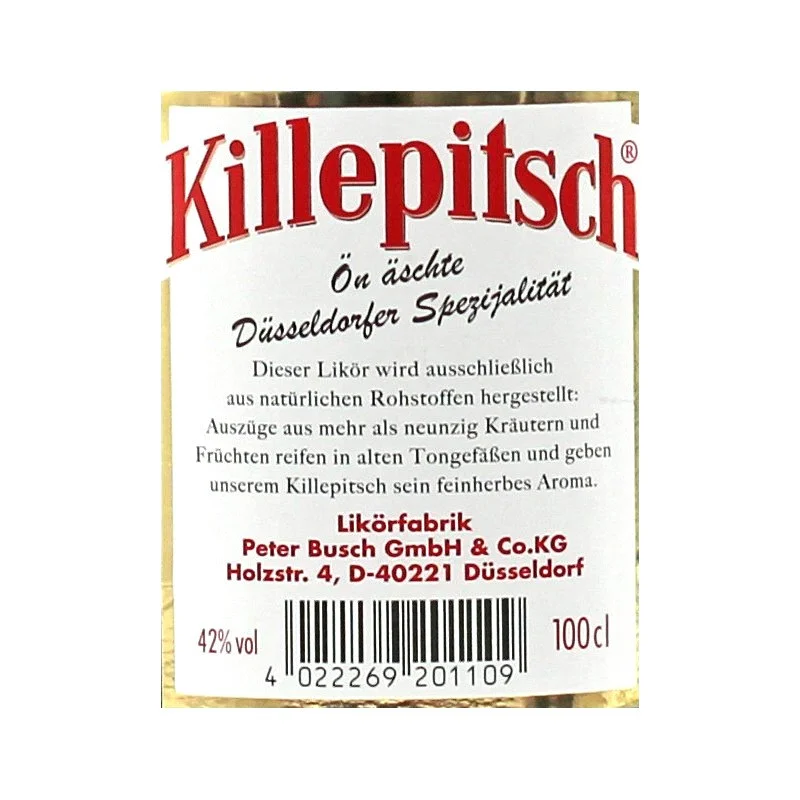 Killepitsch Kräuterlikör 1 L 42% vol Killepitsch Kräuterlikör 1 L 42% vol