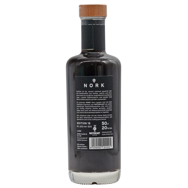 NORK Kaffee-Lakritz 0,5 L 20% vol NORK Kaffee-Lakritz 0,5 L 20% vol