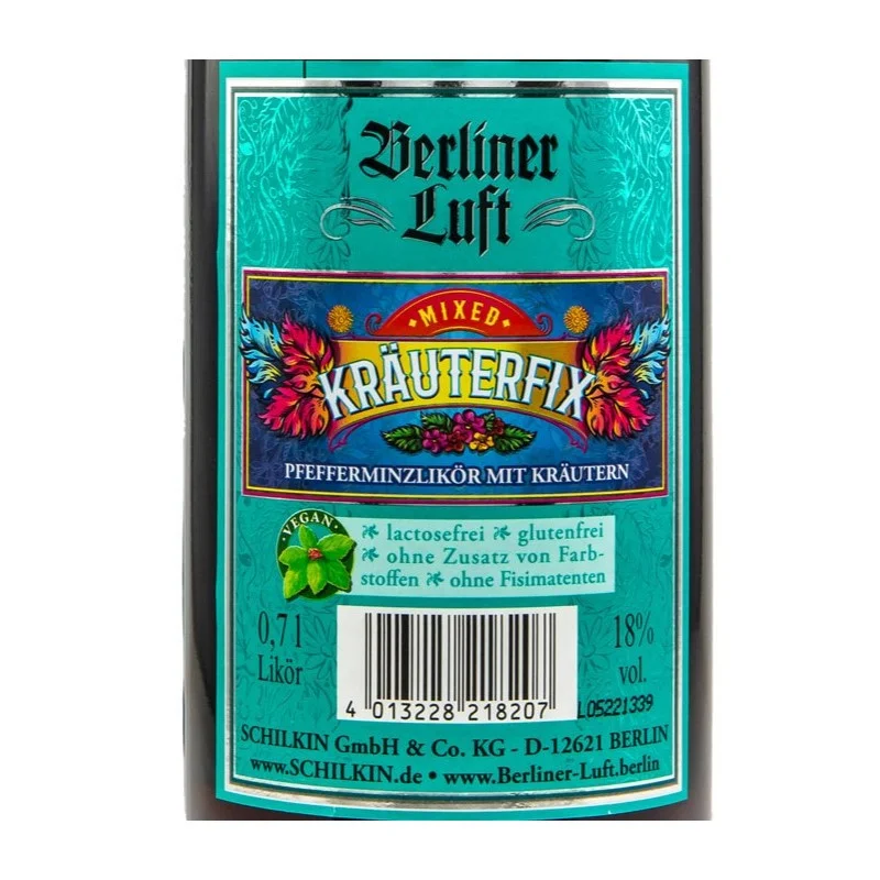 Schilkin Berliner Luft Kräuterfix 0,7 L 18 % vol Schilkin Berliner Luft Kräuterfix 0,7 L 18 % vol