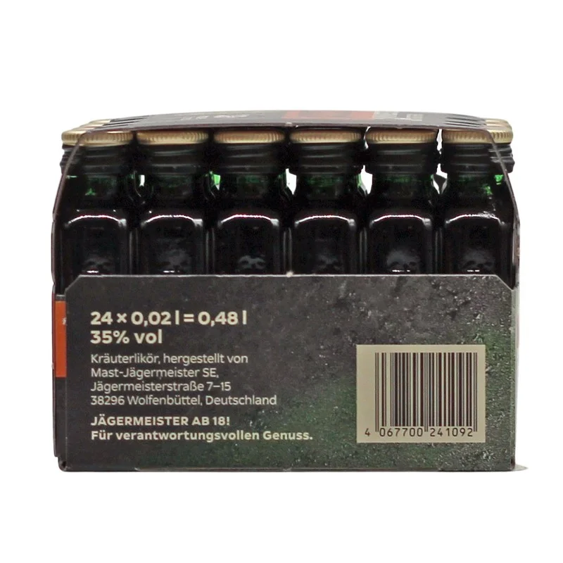 24 Minis Jägermeister 0,02 L 35% vol