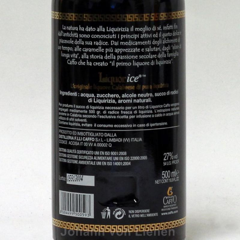 Caffo Liquorice italienischer Lakritzlikör 0,5 L 27 %vol Caffo Liquorice italienischer Lakritzlikör 0,5 L 27 %vol