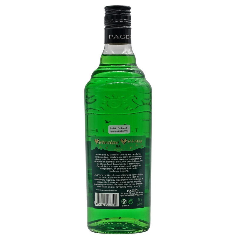 Pages Verveine du Velay Verte 55 0,7 L 55% vol Pages Verveine du Velay Verte 55 0,7 L 55% vol