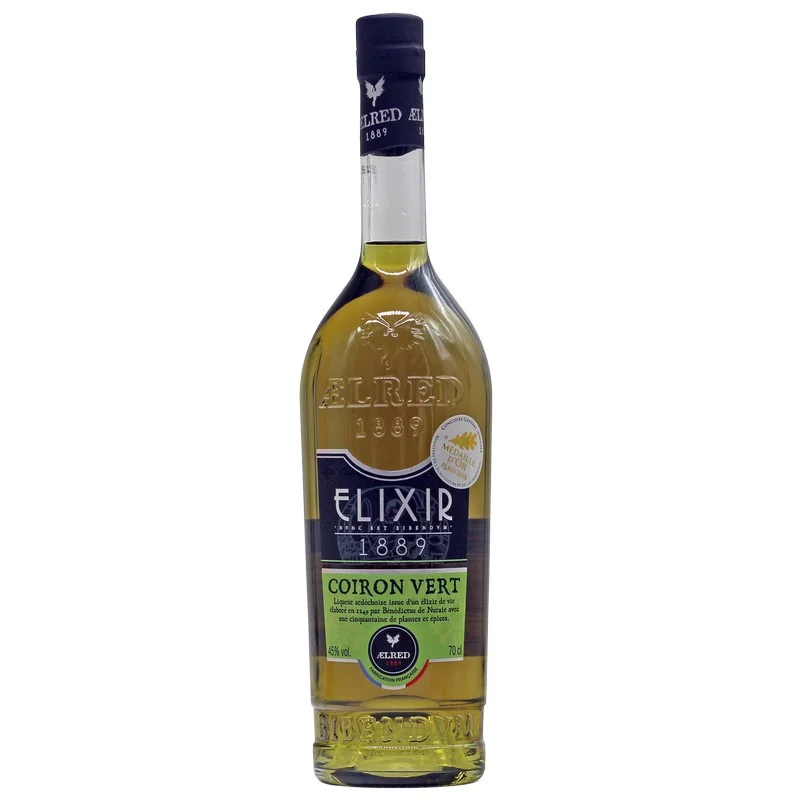 Aelred Elixir du Coiron Vert 1889 0,7 L 45% vol Aelred Elixir du Coiron Vert 1889 0,7 L 45% vol
